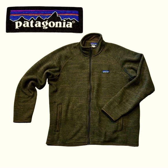 ⭐️EUC⭐️ Men’s Patagonia Full Zip Fleece Sweatshirt Jacket- Large - Picture 1 of 8
